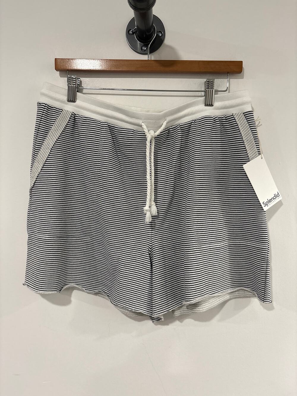 Splendid Striped Shorts Black and White Size M/L NWT